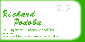 richard podoba business card